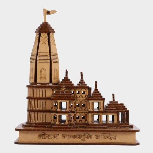 (FLAT 50% OFF) Ayodhya Shri Ram Mandir 3D Wooden Temple