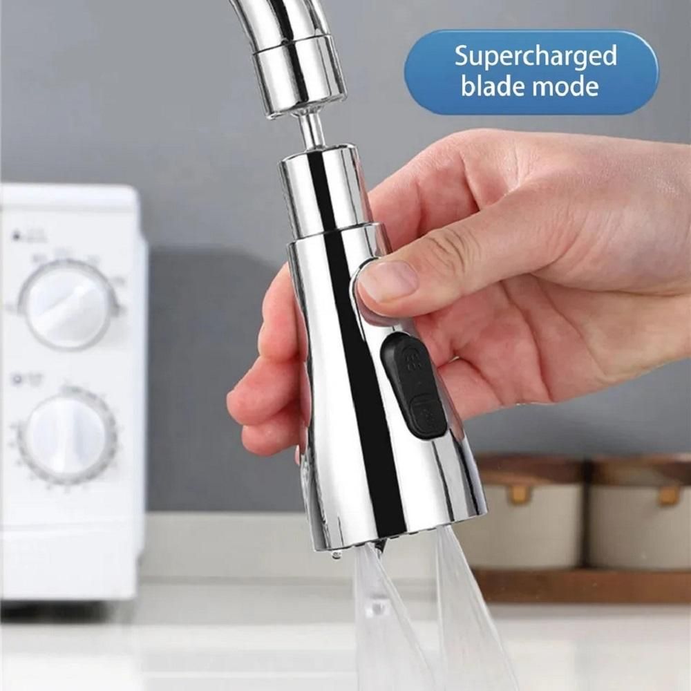 360° Rotatable -3 Function Kitchen Faucet Spray Head